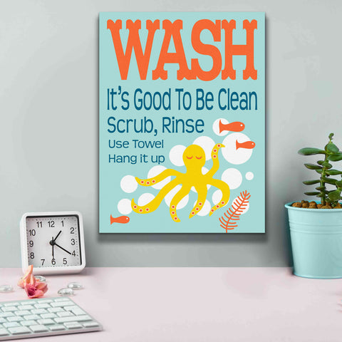 Image of 'Ocean Bubble Friends 4' by Leslie Fuqua, Giclee Canvas Wall Art,12x16