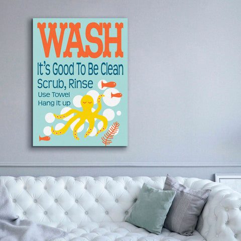 Image of 'Ocean Bubble Friends 4' by Leslie Fuqua, Giclee Canvas Wall Art,40x54