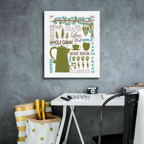 Image of 'Culinary Love 2 in Color' by Leslie Fuqua, Giclee Canvas Wall Art,20x24
