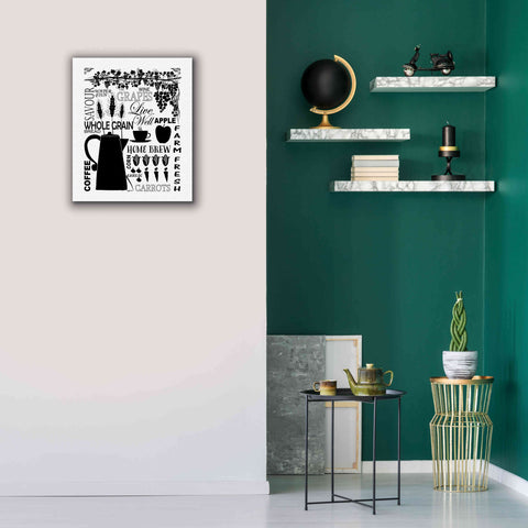 Image of 'Culinary Love 2 in B&W' by Leslie Fuqua, Giclee Canvas Wall Art,20x24