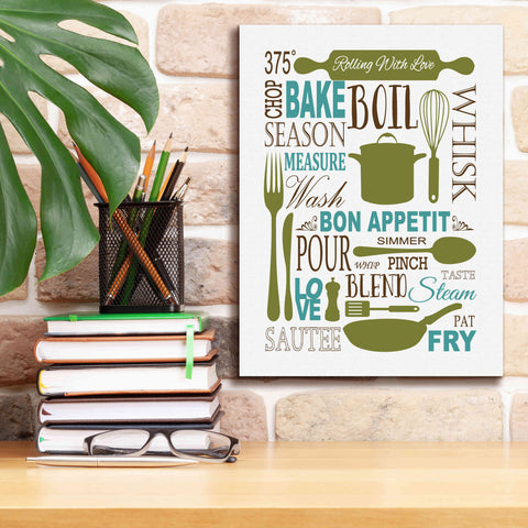 Image of 'Culinary Love 1 in Color' by Leslie Fuqua, Giclee Canvas Wall Art,12x16