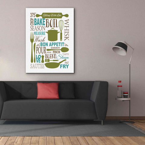 Image of 'Culinary Love 1 in Color' by Leslie Fuqua, Giclee Canvas Wall Art,40x54