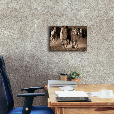 Image of 'About Face' by Lisa Dearing, Giclee Canvas Wall Art,18x12