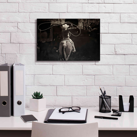 Image of 'American Cowgirl' by Lisa Dearing, Giclee Canvas Wall Art,18x12