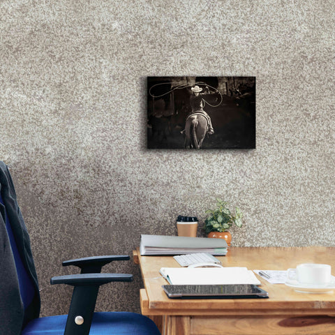 Image of 'American Cowgirl' by Lisa Dearing, Giclee Canvas Wall Art,18x12
