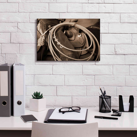 Image of 'Cowgirls Lasso' by Lisa Dearing, Giclee Canvas Wall Art,18x12