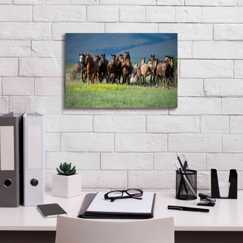 Image of 'Montana Thunder' by Lisa Dearing, Giclee Canvas Wall Art,18x12