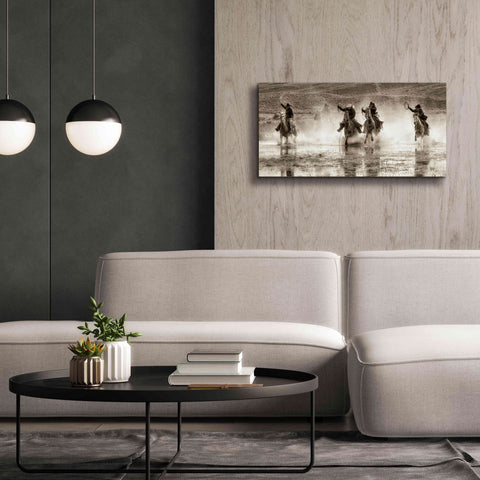 Image of 'Splash Dance II' by Lisa Dearing, Giclee Canvas Wall Art,40x20