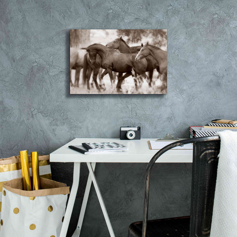 Image of 'The Herd' by Lisa Dearing, Giclee Canvas Wall Art,18x12