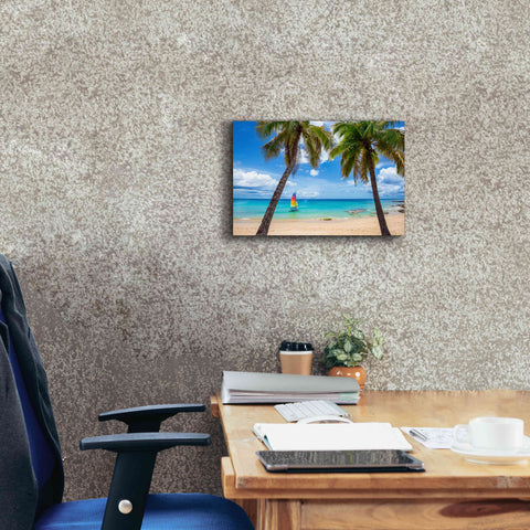 Image of 'Postcard From Paradise' by Lizzy Davis, Giclee Canvas Wall Art,18x12