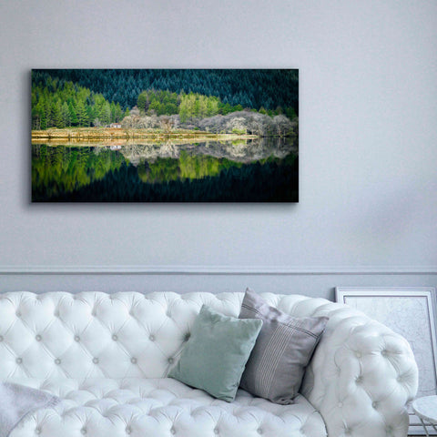 Image of 'Spring Greens' by Lynne Douglas, Giclee Canvas Wall Art,60x30