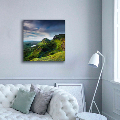 Image of 'Summer on the Quiraing' by Lynne Douglas, Giclee Canvas Wall Art,37x37