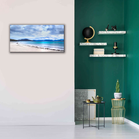 Image of 'Taransay Teal' by Lynne Douglas, Giclee Canvas Wall Art,40x20