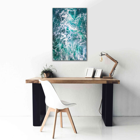 Image of 'Teal Embrace' by Lynne Douglas, Giclee Canvas Wall Art,26x40