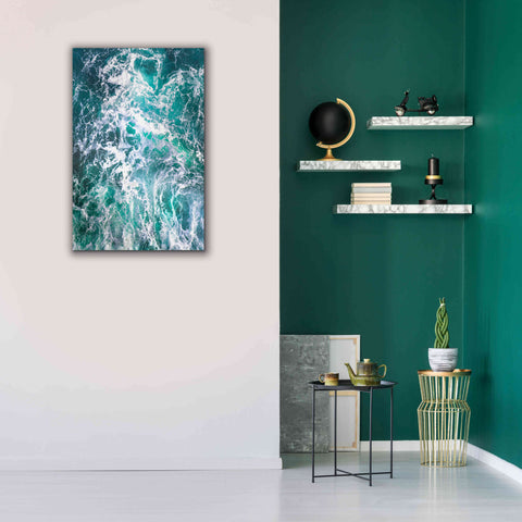 Image of 'Teal Embrace' by Lynne Douglas, Giclee Canvas Wall Art,26x40