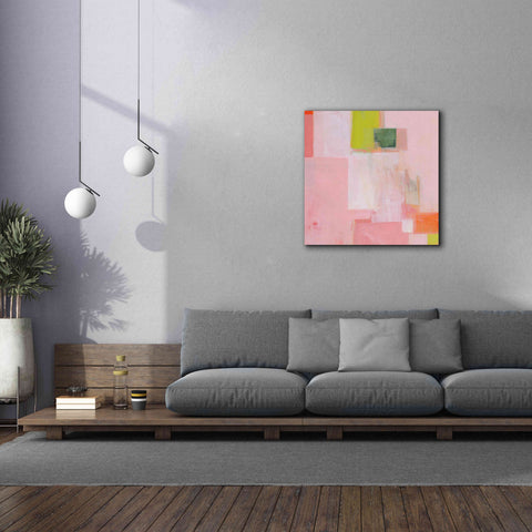 Image of 'Pink Squares' by Melissa Donoho, Giclee Canvas Wall Art,37x37