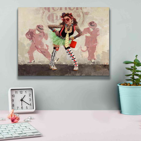 Image of 'Devil or Angel' by Michael Fitzpatrick, Giclee Canvas Wall Art,16x12