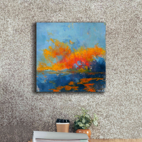 Image of 'Blue on Blue' by Patrick Dennis, Giclee Canvas Wall Art,18x18