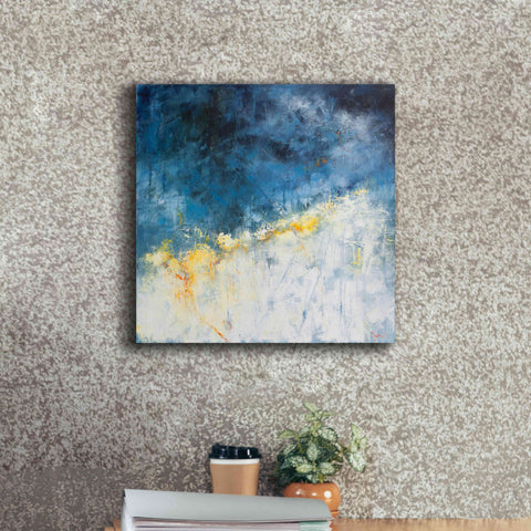 Image of 'Yellow Bloom' by Patrick Dennis, Giclee Canvas Wall Art,18 x 18