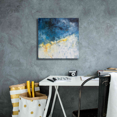 Image of 'Yellow Bloom' by Patrick Dennis, Giclee Canvas Wall Art,18 x 18