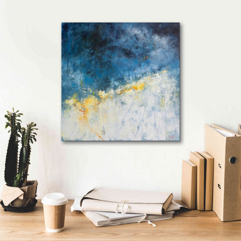 Image of 'Yellow Bloom' by Patrick Dennis, Giclee Canvas Wall Art,18 x 18