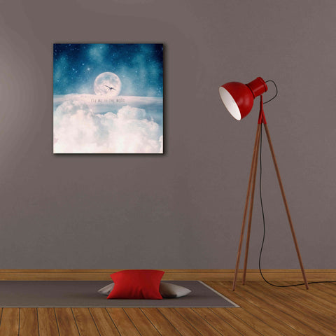 Image of 'Moonrise Over the Clouds' by Paula Belle Flores, Giclee Canvas Wall Art,26 x 26