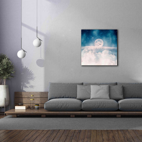 Image of 'Moonrise Over the Clouds' by Paula Belle Flores, Giclee Canvas Wall Art,37 x 37