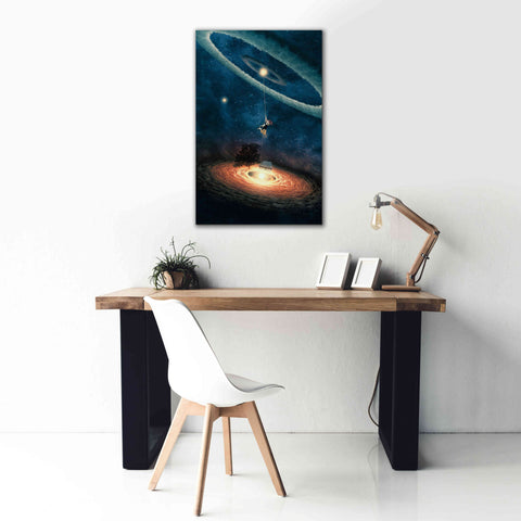 Image of 'My Dream House in Another Galaxy' by Paula Belle Flores, Giclee Canvas Wall Art,26 x 40