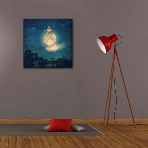 Image of 'Shhh Lady Night is Coming' by Paula Belle Flores, Giclee Canvas Wall Art,26 x 26