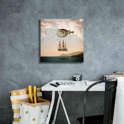 Image of 'The Big Journey' by Paula Belle Flores, Giclee Canvas Wall Art,18 x 18