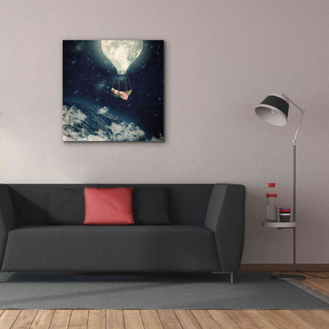 Image of 'The Moon Carries Me Away' by Paula Belle Flores, Giclee Canvas Wall Art,37 x 37