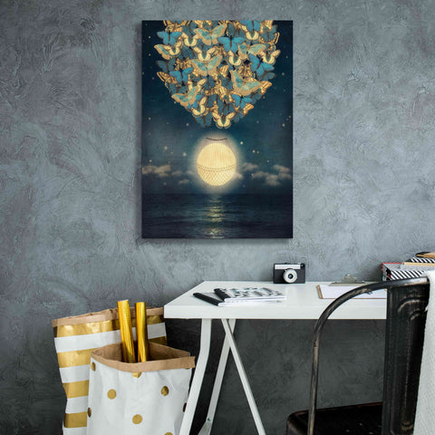 Image of 'The Rising Moon' by Paula Belle Flores, Giclee Canvas Wall Art,18 x 26