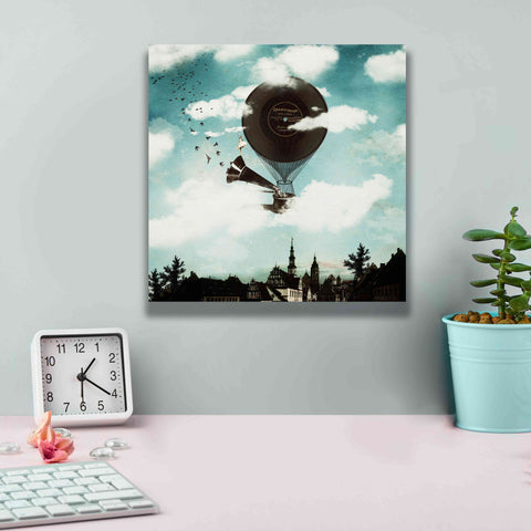 Image of 'The Travelling Ballerina' by Paula Belle Flores, Giclee Canvas Wall Art,12 x 12