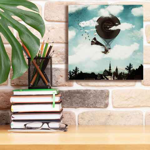 Image of 'The Travelling Ballerina' by Paula Belle Flores, Giclee Canvas Wall Art,12 x 12