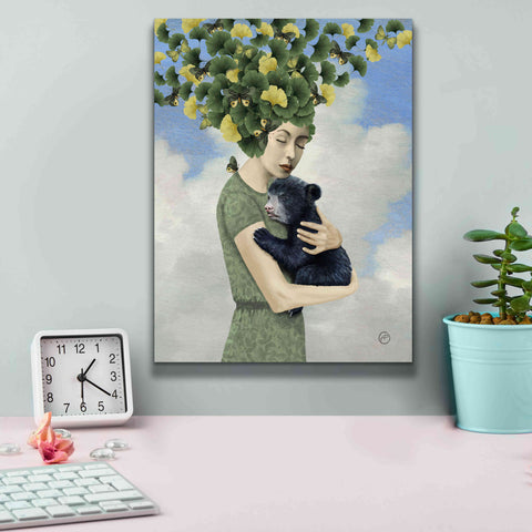 Image of 'You Are Safe - Bear' by Paula Belle Flores, Giclee Canvas Wall Art,12 x 16