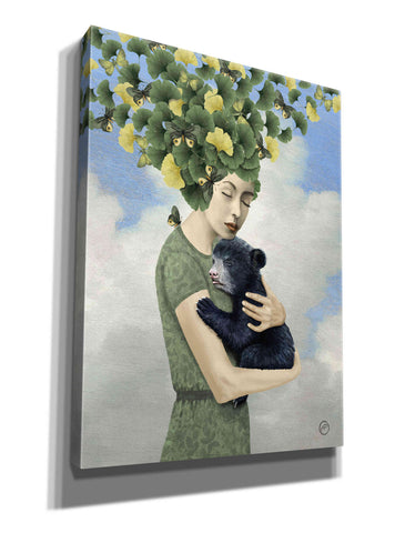 Image of 'You Are Safe - Bear' by Paula Belle Flores, Giclee Canvas Wall Art
