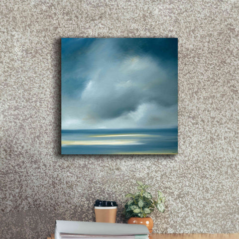 Image of 'Skaket Blue' by Rick Fleury, Giclee Canvas Wall Art,18 x 18