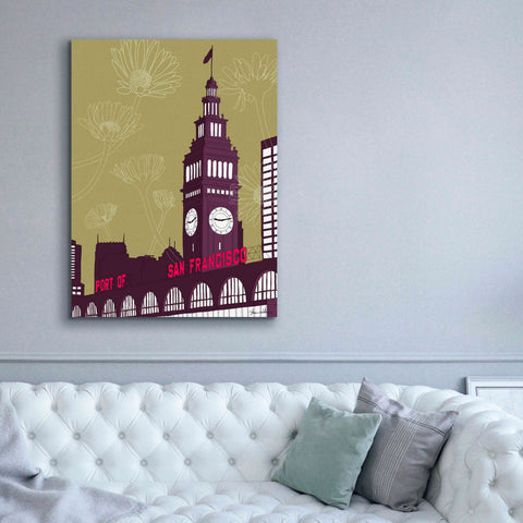 Image of 'Ferry Building - San Francisco' by Shane Donahue, Giclee Canvas Wall Art,40 x 54