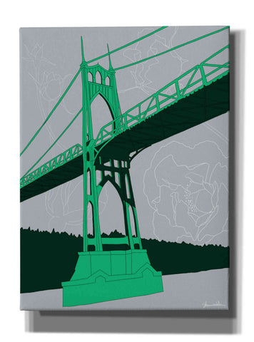 Image of 'St. Johns Bridge - Portland' by Shane Donahue, Giclee Canvas Wall Art