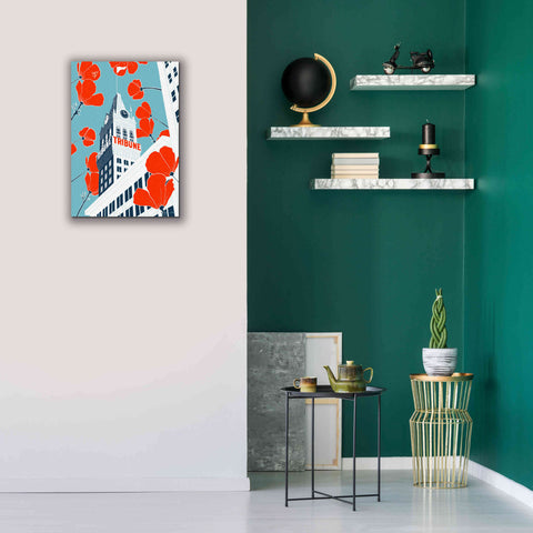 Image of 'Tribune Tower - Oakland' by Shane Donahue, Giclee Canvas Wall Art,18 x 26