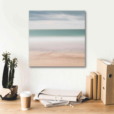 Image of 'Beach Sea Sky' by Wilco Dragt, Giclee Canvas Wall Art,18 x 18