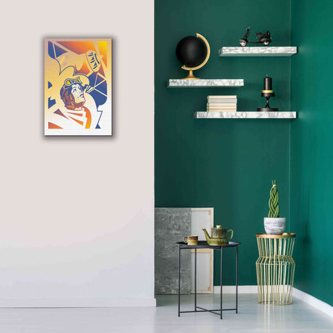 Image of 'Amelia Erhart' by David Chestnutt, Giclee Canvas Wall Art,18 x 26