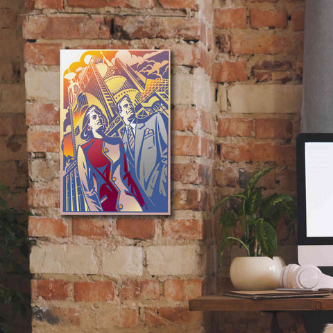 Image of 'Architectural Business Couple' by David Chestnutt, Giclee Canvas Wall Art,12 x 18