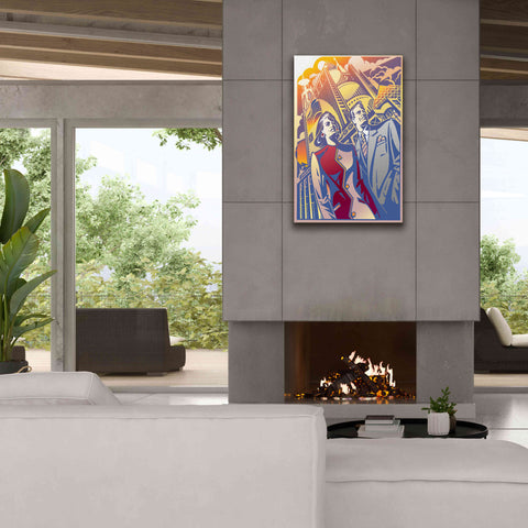Image of 'Architectural Business Couple' by David Chestnutt, Giclee Canvas Wall Art,26 x 40