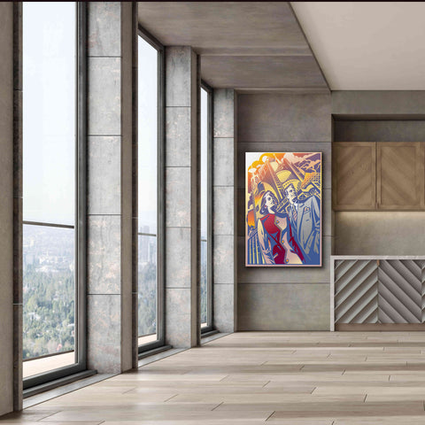 Image of 'Architectural Business Couple' by David Chestnutt, Giclee Canvas Wall Art,40 x 60