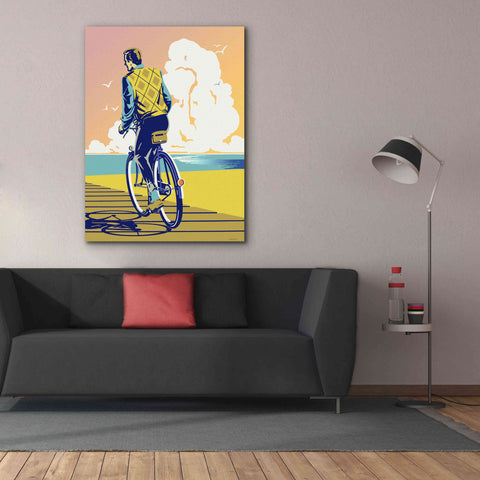 Image of 'Beach Bike' by David Chestnutt, Giclee Canvas Wall Art,40 x 54