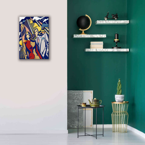 Image of 'Business Couple' by David Chestnutt, Giclee Canvas Wall Art,18 x 26