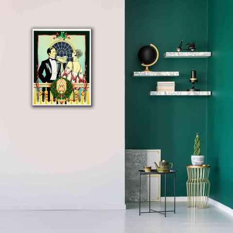 Image of 'Christmas Toast' by David Chestnutt, Giclee Canvas Wall Art,26 x 34