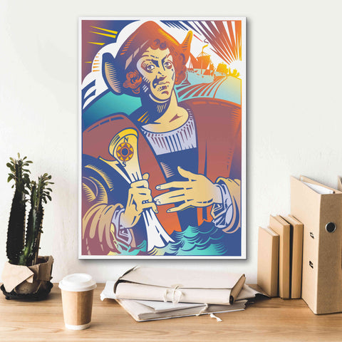 Image of 'Christopher Columbus' by David Chestnutt, Giclee Canvas Wall Art,18 x 26
