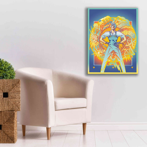 Image of 'Environmental Rosie' by David Chestnutt, Giclee Canvas Wall Art,26 x 34